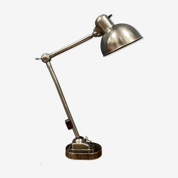 Lampe de table d’atelier Kaiser idell modèle 6726 polie des années 1930