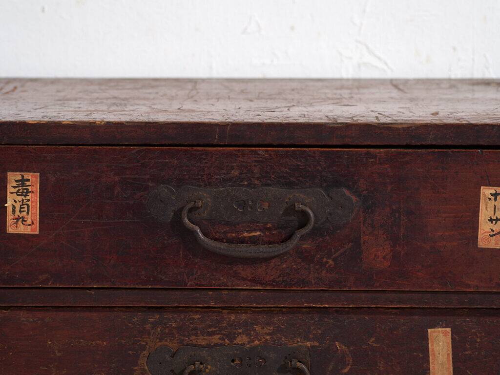 Antique Japanese auxiliary cedar ko-dansu, Meiji period (circa 1870-1900) #48