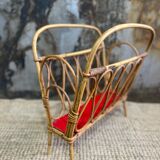 Wicker magazine holder