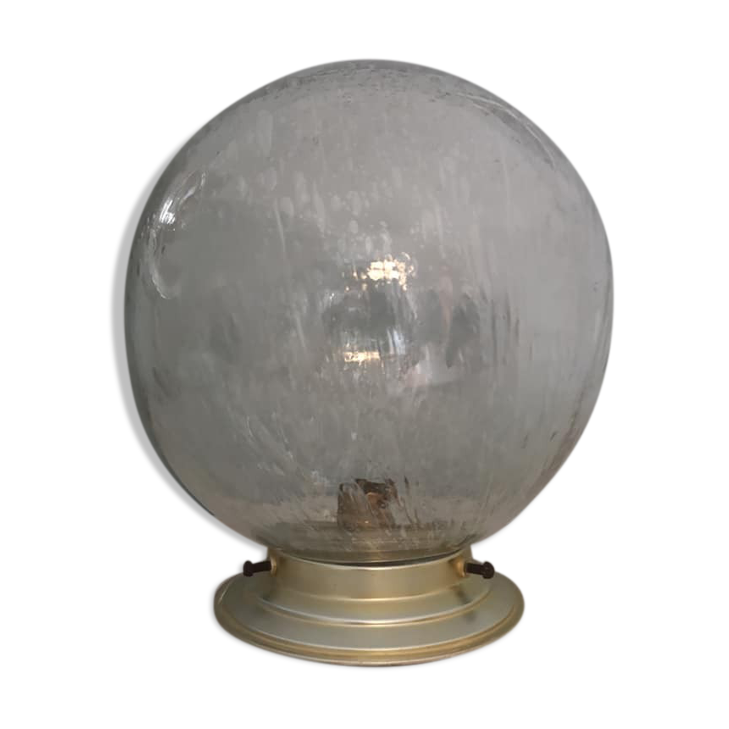 Ceiling lamp wall globe bubble glass Ø 20 cm Vintage 1950