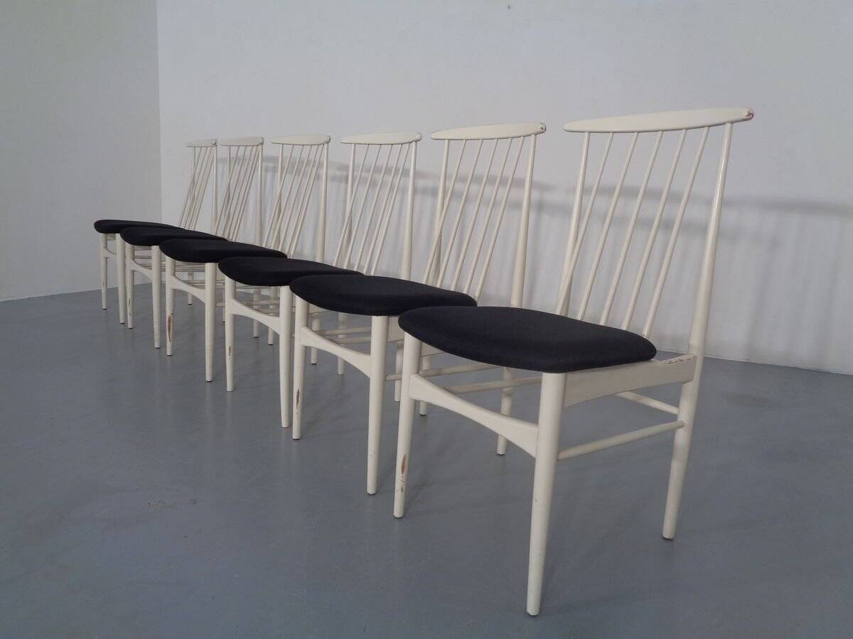 Dining chairs, 1960s, set of 6
