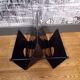 Italian 1980 metal magazine rack