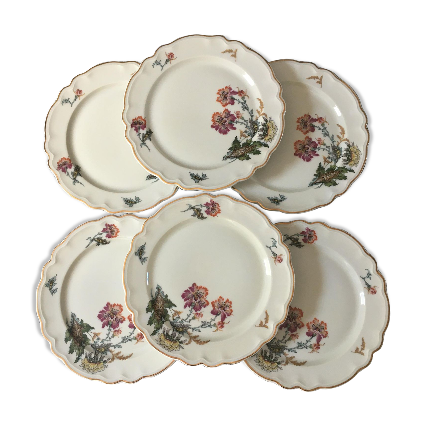 Limoges porcelain dessert plates