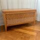 Wood and rattan toy chest