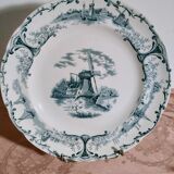 Flat plate Delph iron earth early twentieth century
