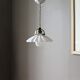 Suspension vintage en opaline plissee