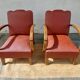 paire de fauteuils art déco, terracotta