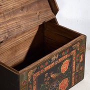 Antique Chinese chest painted in pine wood – China, circa 1900