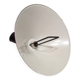 Vintage up and down pendant light in red and white lacquered metal