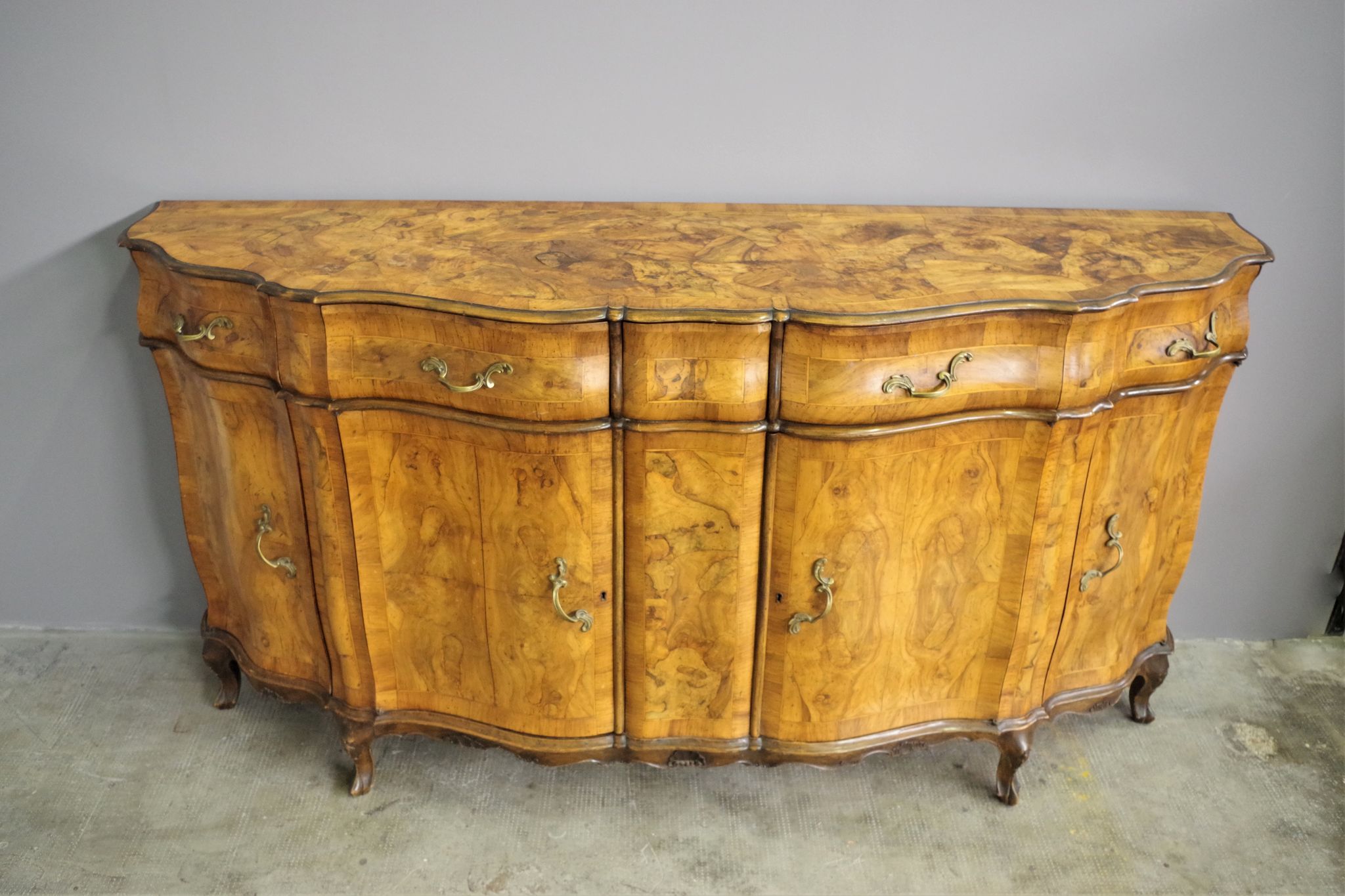 Walnut sideboard Mobilificio Del Fabro Udine, 1950
