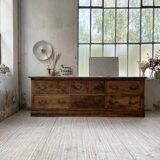 XXL walnut silk loom furniture from the 50s