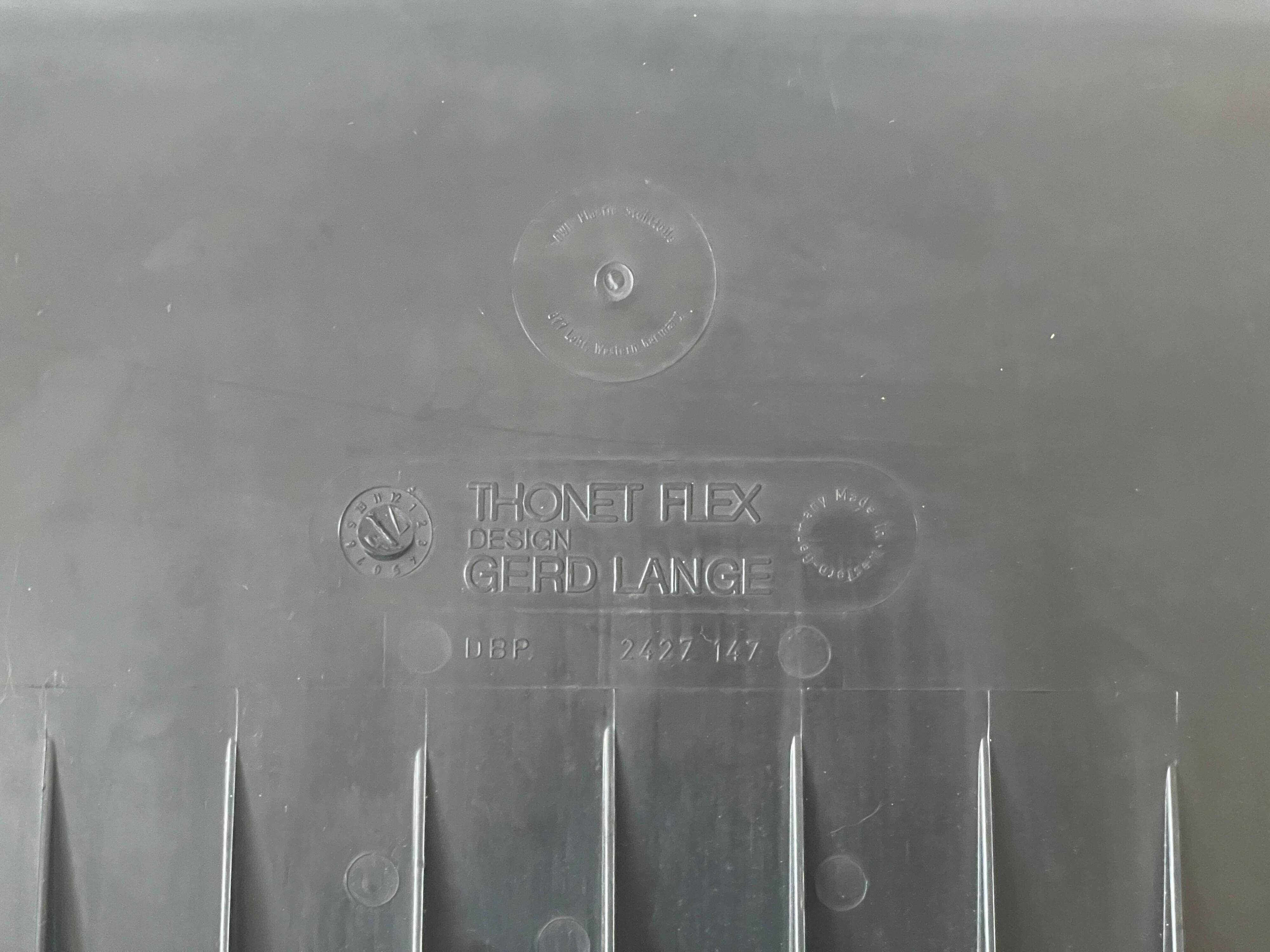 Thonet Flex Set of 3 chairs by Gerd Lange, 1970s, Germany