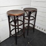 Pair of bentwood bistro stools