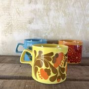 Set of 3 Mugs Staffordshire Potteries Ltd. - Vintage 70s style