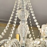 Glass chandelier with polypropylene arms – 9 lights