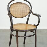 Very charming, elegant, vintage bentwood design bistro chair with comfortable armrests