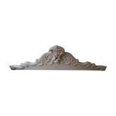Painted wooden pediment