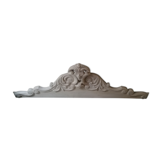 Painted wooden pediment