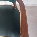 paire de chaises, fauteuils bridges vert foncé