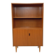 Vintage Scandinavian style storage bookcase in melamine and teak from the 60s