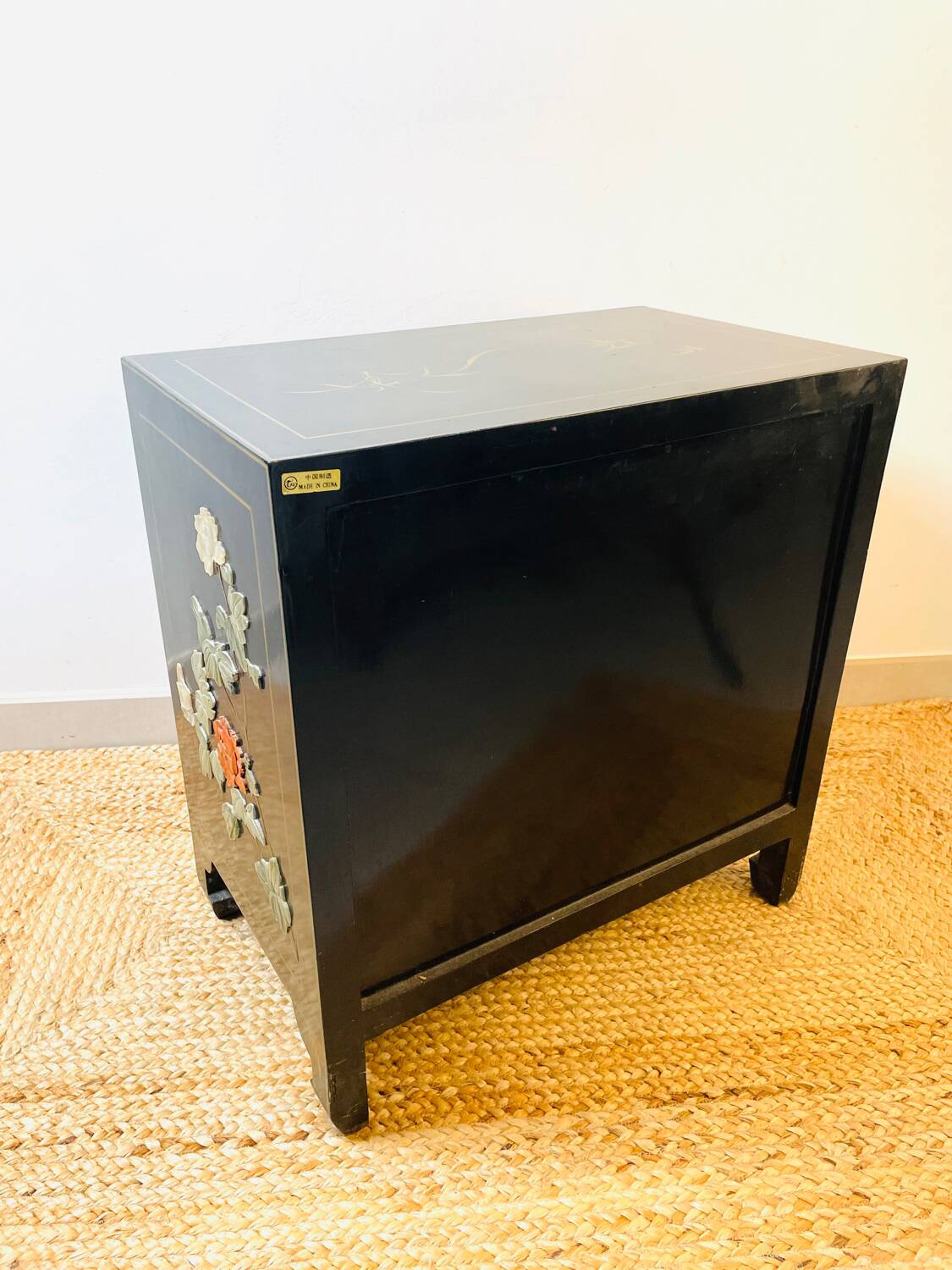 Charming Chinese Lacquer and Mother-of-Pearl Storage Unit 1960