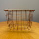 Metal storage basket