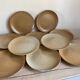 10 Stoneware Dessert Plates France CNP Village Neuve