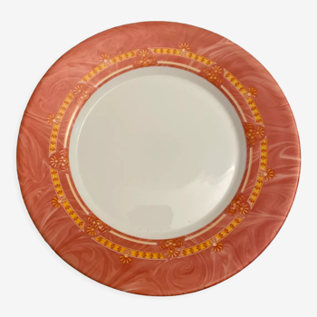 Orange dessert plates