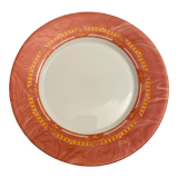 Orange dessert plates