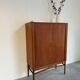 Vintage tambour cabinet teak