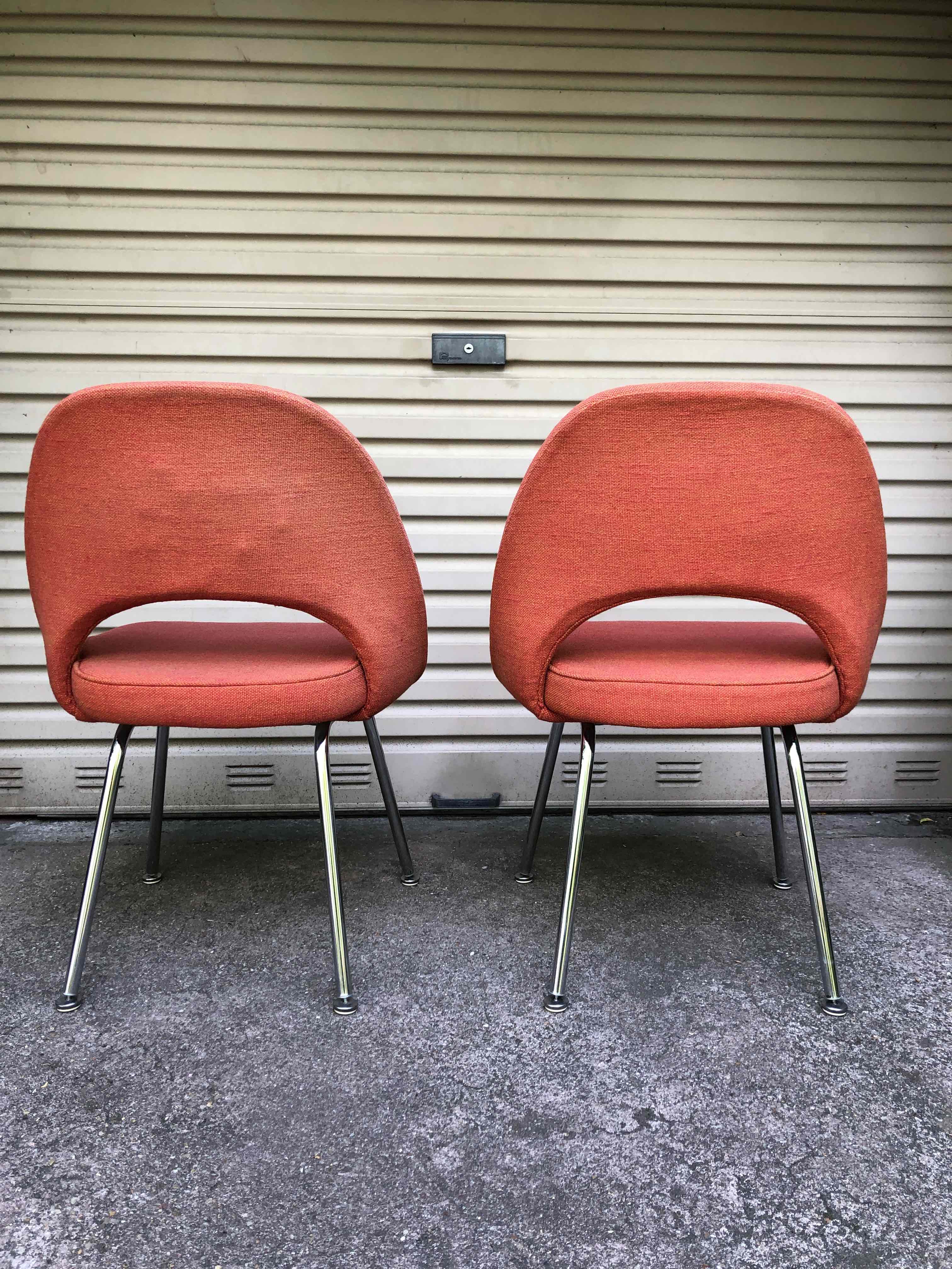 Pair of chairs "Conference" 50's by Eero Saarinen for Knoll
