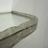 Lucite wall console table with mirror , 1970s