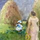 Oil painting on cardboard signed, dimensions: height - 42.5 cm, width - 48.5 cm.