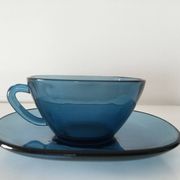 tasses vintage bleues - années 70
