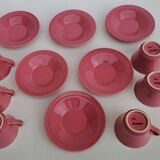 6 tasses et sous-tasses magnet lbp vieux rose