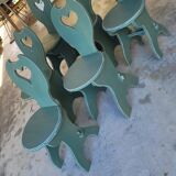 6 heart chairs
