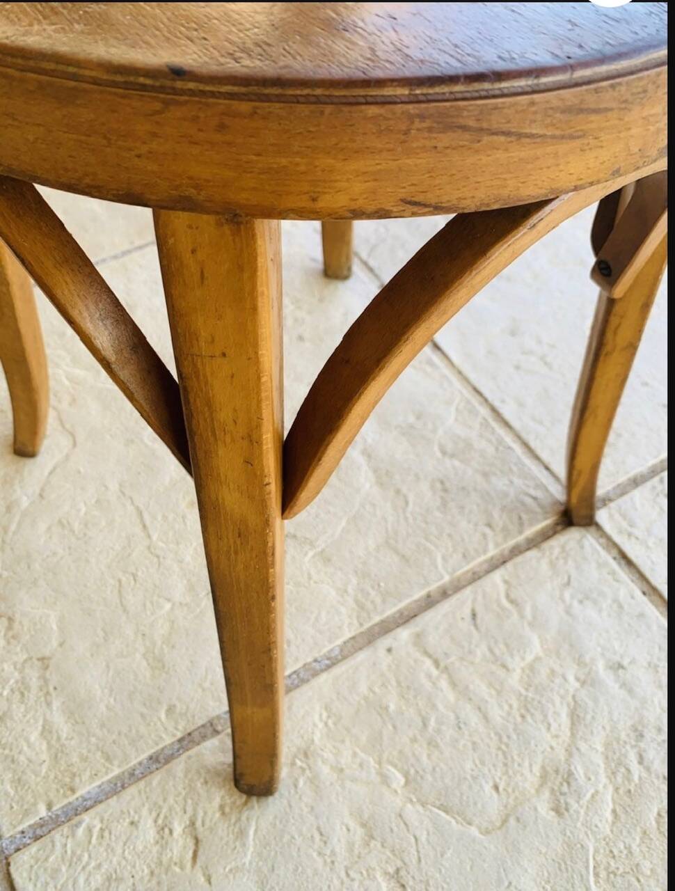 Pair of Vintage Baumann Stools, Model 92, Circa 50s/60s