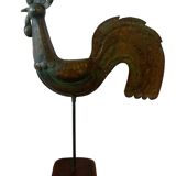 Coq du clocher ancien en cuivre