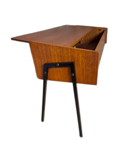 Bureau-Console Vintage "Legate" - Teck & Métal - Design Scandinave 196