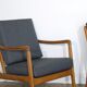 Pair of Danish armchairs in hetre by Ole Wanscher model FD109