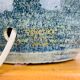 Lamp Georges Pelletier workshop La Roue in Vallauris, blue and gold ceramic