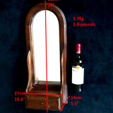 Wall mirror in arched frame with drawer