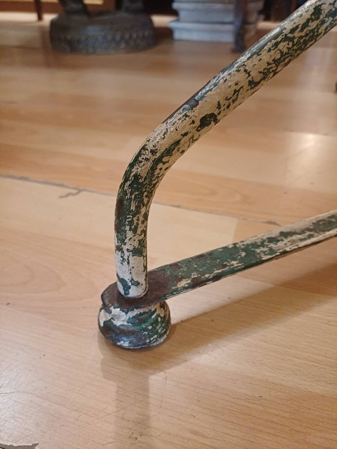 Large bistro pedestal table, 70 cm in diameter, circa 1900.