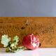 Ancient rice starch wooden case trunk W. Paterson, france