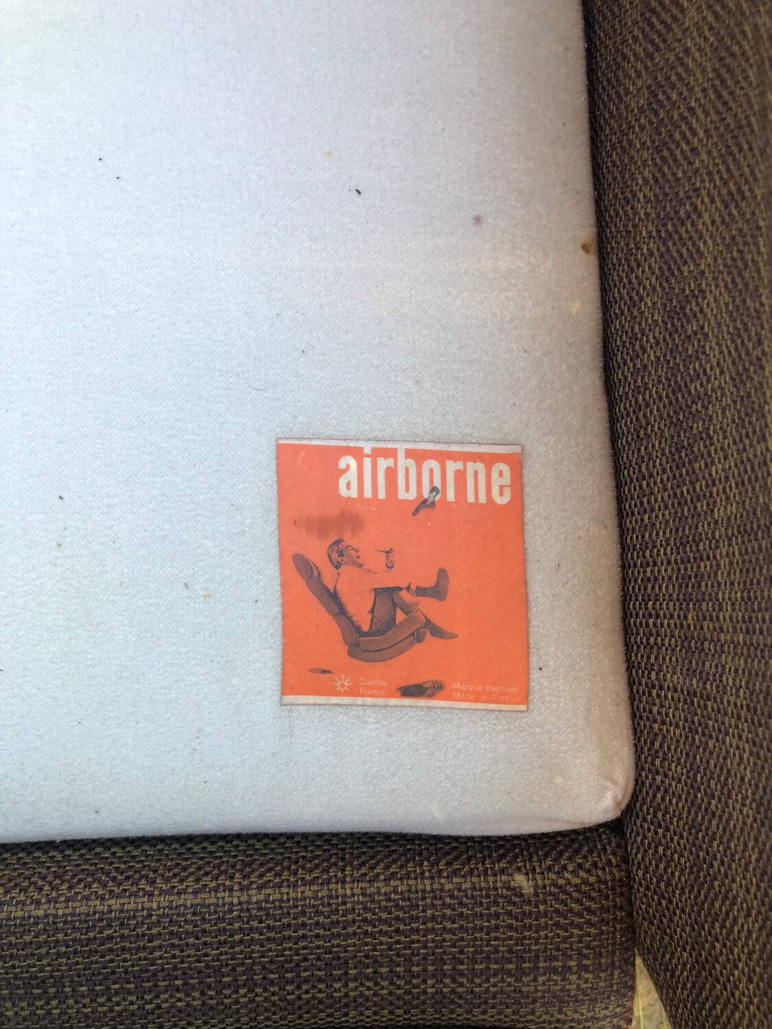 Vintage Airborn swivel armchair