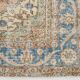 Soft Peach & Blue Oushak Vintage Rug, Made in Anatolian, 220x304 Cm