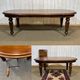 Victorian style oval mahogany table with 1 extension.