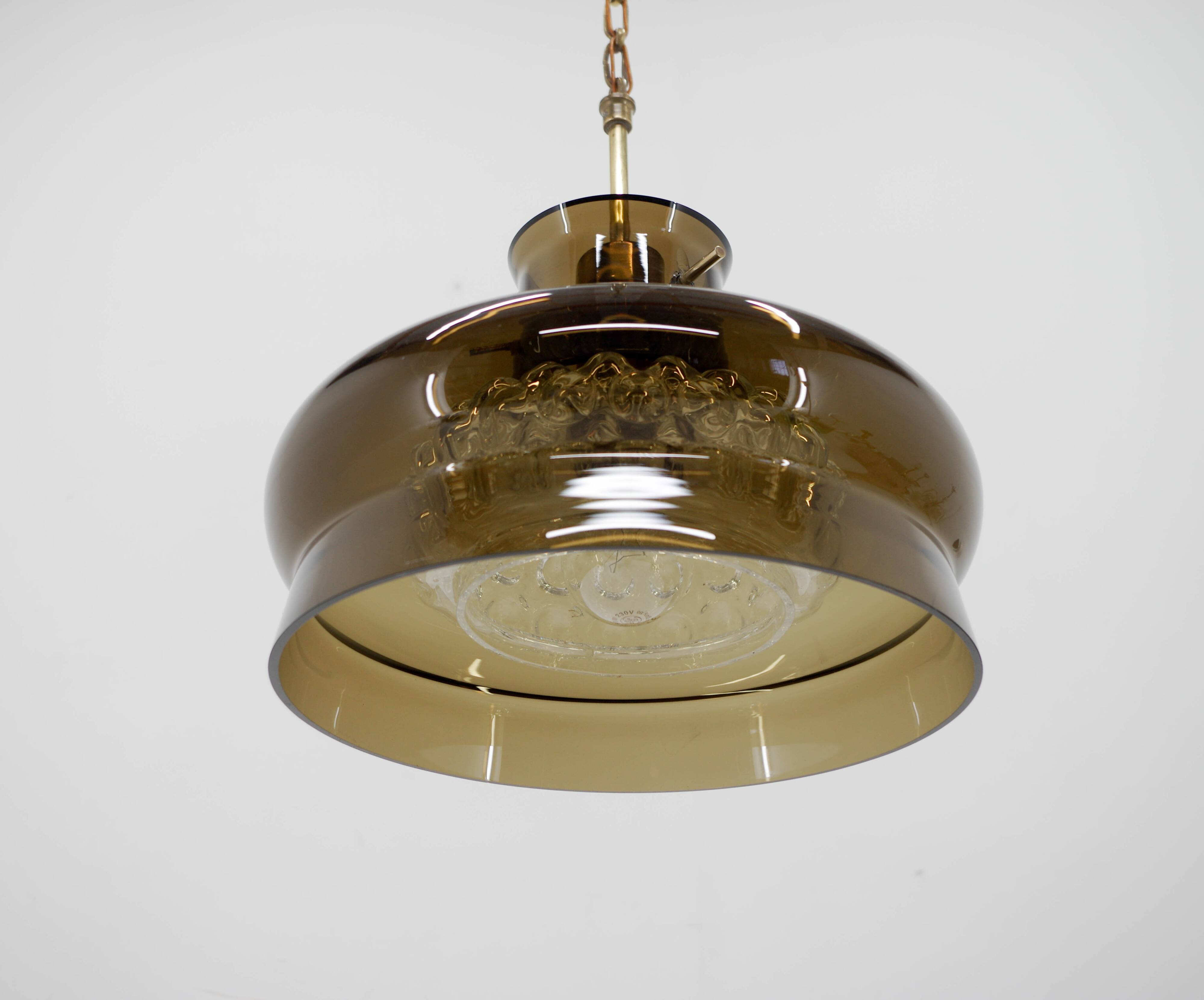 Pendant by Carl Fagerlund for Orrefors, 1970s