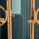 60s bamboo and rattan wardrobe