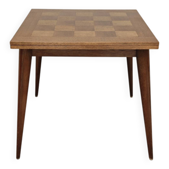 Table a manger a rallonge en bois  pieds compas 1970